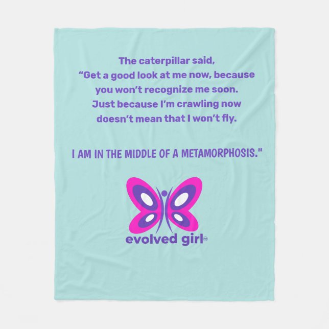 Cobertor De Velo Bolsa de Menina Evoluída (Frente)