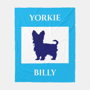Cobertor De Velo Bolsa de Yorkie. Nome personalizado do cão ou da c