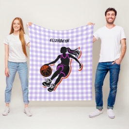 Cobertor De Velo Bolsa Personalizada de Basquete