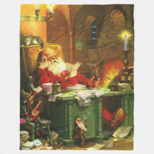 Cobertor De Velo Bom Papai Noel idoso