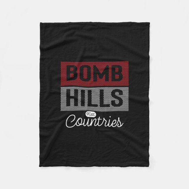 Cobertor De Velo Bomb Hills Não é Longboarding Skate no Campo  (Frente)