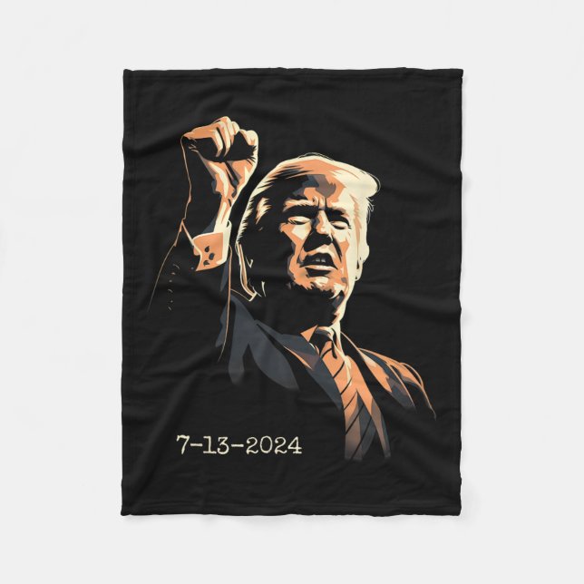 Cobertor De Velo Bomba de Punho Inspiracional 13 de julho de 2024 (Frente)