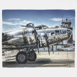 Cobertor De Velo Bombardeiro clássico b-17 wwii