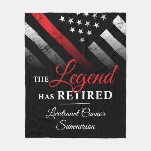 Cobertor De Velo Bombeiro Aposentadoria Linha Vermelha Bandeira Bom