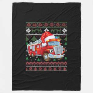 Cobertor De Velo Bombeiro Bombeiro Fúria de Natal Cute Boy Santa H
