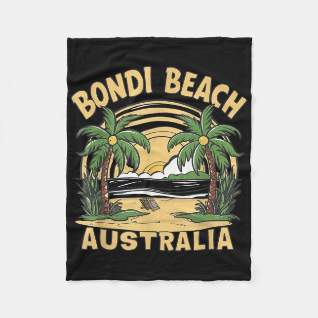 Cobertor De Velo Bondi Beach Austrália (Frente)