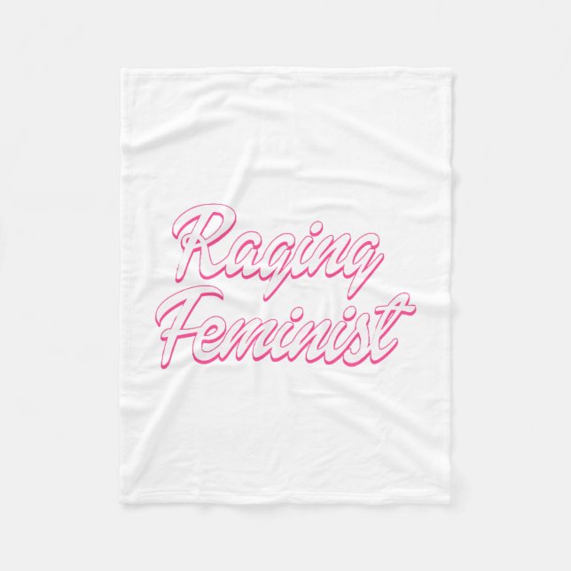 Cobertor De Velo Boneca Feminista Enfurecida (Frente)