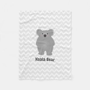 Cobertor De Velo Bonita Austrália Bebê Koala Urso Adicione Seu Nome