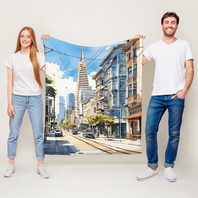 Cobertor De Velo Bonita caneta e esboço de tinta em São Francisco (In Situ)