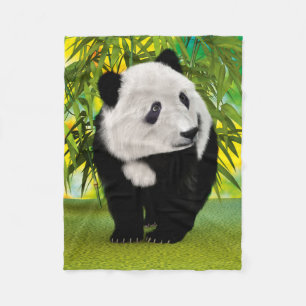 Cobertor De Velo Bonito Amante de os animais Panda Bear Cub Kawaii