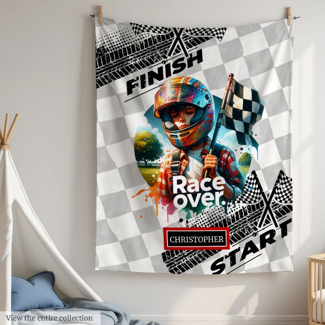 Cobertor De Velo Bonito Blanket de Fórmula 1 Garoto Presente (Cute Racing Blanket Formula 1 Boy Birthday Gift)