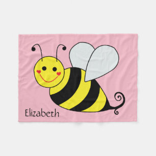 Cobertor De Velo Bonito Bumble a abelha personalizada