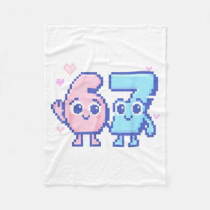 Cobertor De Velo Bonito Kawaii 67 Seis Sete Meme 6 7 Garotas Italia