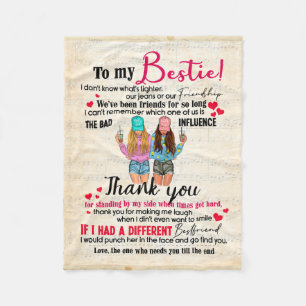 Cobertor De Velo Bonito presente para o melhor amigo, presentes eng
