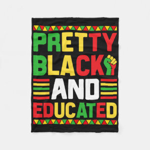 Cobertor De Velo Bonito Preto E Educado Mês da História Negra Diver