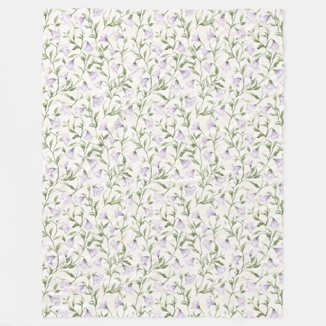 Cobertor De Velo Bonito Purple Floral (Frente)