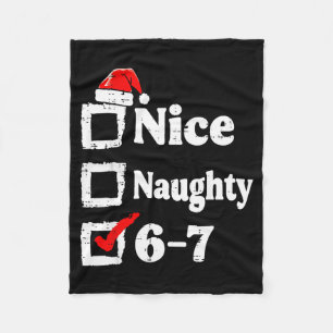 Cobertor De Velo Bonito Travesso 6 7 Meme Divertido Natal Seis Sete