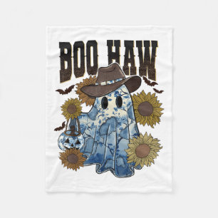 Cobertor De Velo Boo Haw Cowboy Ghost Blue Denim Trendy Patchwork H
