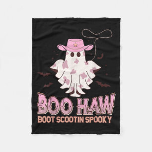 Cobertor De Velo Boo Haw Cowgirl Bota Scootin Assustador Divertido