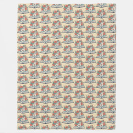 Cobertor De Velo Book Fleece Blanket