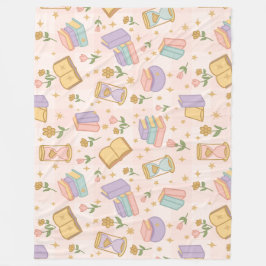 Cobertor De Velo Bookish Magic Pastel Girl Pink