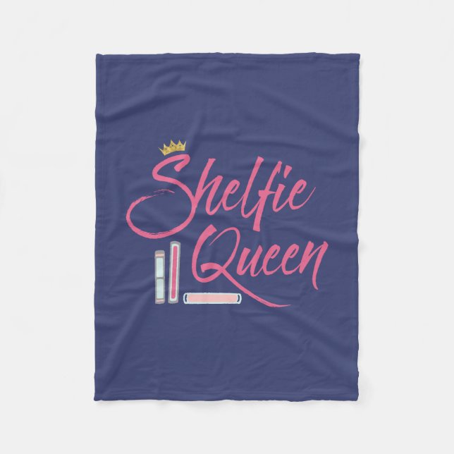 Cobertor De Velo Booklover Shelfie Queen (Frente)