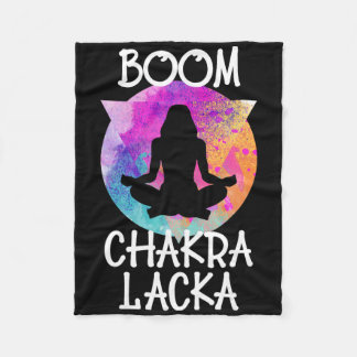 Cobertor De Velo Boom Chakra Lacka Engraçado Instrutor de Yoga Yogi