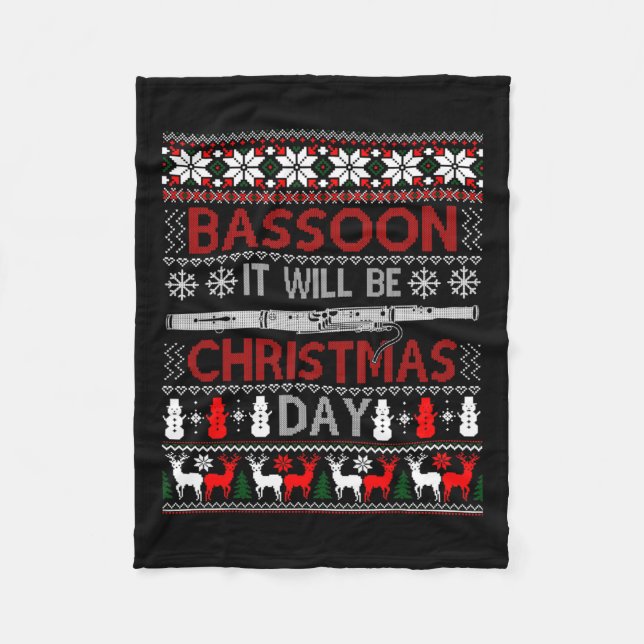 Cobertor De Velo Boon, Será Dia De Natal Dotado De Xmas Feio (Frente)