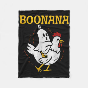 Cobertor De Velo Boonana Cavalgando Frango Halloween Fantasma Assus