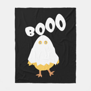 Cobertor De Velo Booo Halloween Ghost Chicken camiseta engraçada