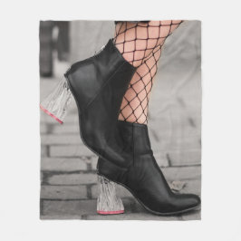 Cobertor De Velo Booted & Bold Fleece Blanket