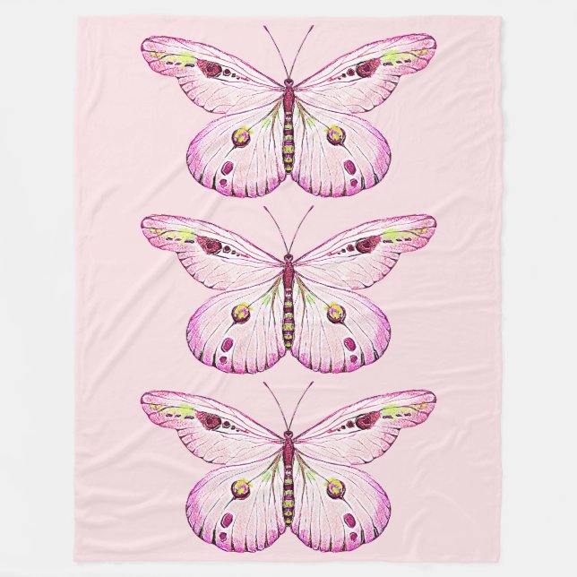 Cobertor De Velo Borboleta 2 de pintura aquosa (Frente)