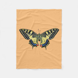 Cobertor De Velo Borboleta amarela e preta