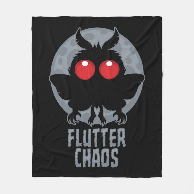 Cobertor De Velo Borboleta Caos Mothman Lenda Críptica (Frente)