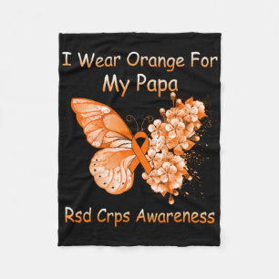 Cobertor De Velo Borboleta Eu Visto Laranja Para Meu Papa Rsd Crps