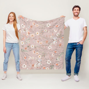 Cobertor De Velo Borboleta Floral Boho Wildflower