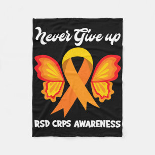 Cobertor De Velo Borboleta Hope Fighter Orange Ribbon Rsd Crps Awar
