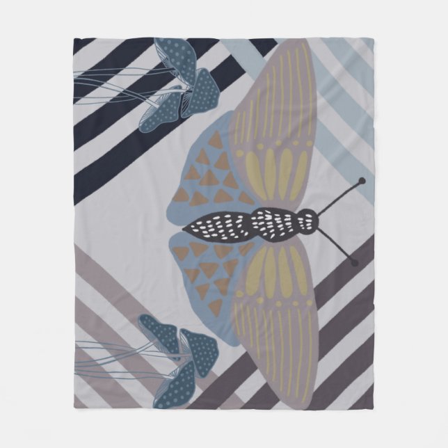 Cobertor De Velo Borboleta Moderna (Frente)