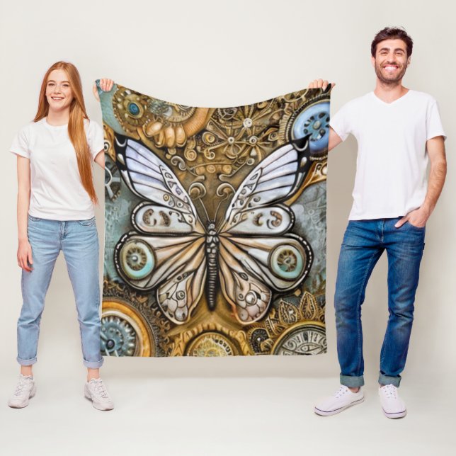 Cobertor De Velo Borboleta Steampunk (In Situ)