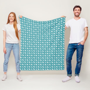 Cobertor De Velo Borboleta Verde-azulada e Branca e Padrão de Libél