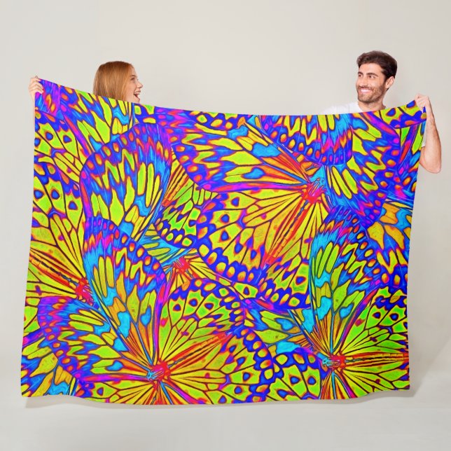 Cobertor De Velo borboletas abstrato - modernas (In Situ)