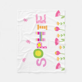 Cobertor De Velo Borboletas cor-de-rosa feitas sob encomenda,