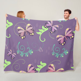 Cobertor De Velo Borboletas Flórida Blanket