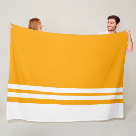 Cobertor De Velo Borda De Corridas Brancas Esportivas Em Amarelo Ne