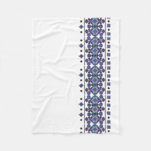 Cobertor De Velo Bordado azul