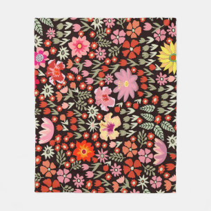 Cobertor De Velo Borracha: Floral Vintage Invisível.