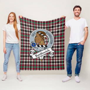 Cobertor De Velo Borthwick Crachá Clã Tartan Xadrez