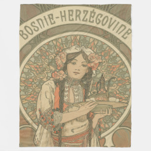 Cobertor De Velo Bósnia e Herzegovina por Alphonse Mucha (1900)
