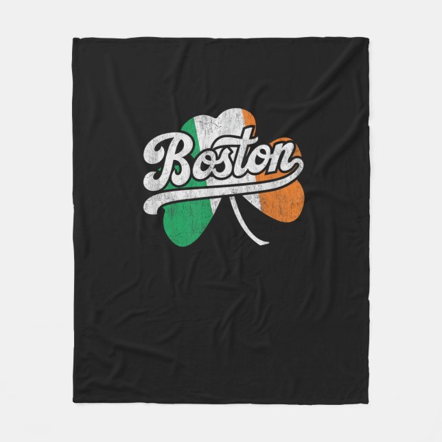 Cobertor De Velo Boston Irish T-Shirt (Frente)
