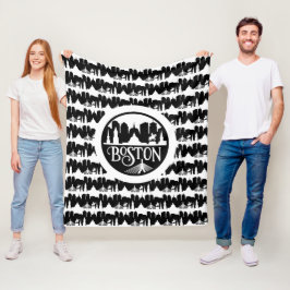 Cobertor De Velo Boston Skyline